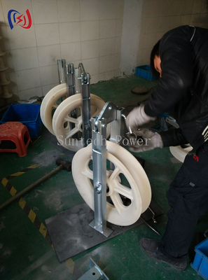 93KG 508 Series Large Diameter Rope Pulley Conductor ACSR400 Rope Blocks