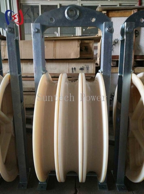 660mm Large Diameter Nylon Sheaves Conductor Pulley Stringing Block Transmission Line Tool