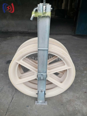 660mm Large Diameter Nylon Sheaves Conductor Pulley Stringing Block Transmission Line Tool