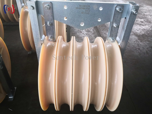 30 - 150KG Large Diameter Rope Pulley Conductor ACSR500 Heavy Duty Wire Rope Pulley