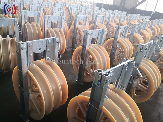 Anti Twisting 26KG  - 150KG Wire Stringing Blocks Nylon Large Rope Pulley