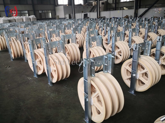 30 - 150KG Large Diameter Rope Pulley Conductor ACSR500 Heavy Duty Wire Rope Pulley