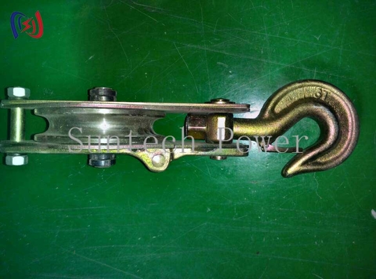 Casting Steel Wire Rope Pulley Wheel Sheave Hook Type Hoisting Lifting Block Tackle