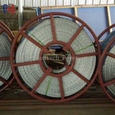 9mm - 42mm Transimission Line Pilot Wire Galvanized Braided Anti Twisting Steel Wire Rope