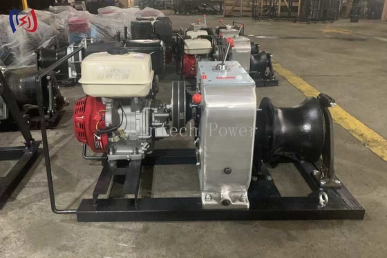 Belt Drive Variable Speed Wire Rope Traction Pulling Cable 16RPM Electric Power Winch