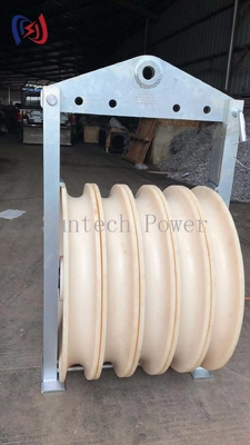 Seri 822 Besar Diameter Tali Pulley Stringing Kabel Blok Dimensi Disesuaikan Kapasitas Beban Tinggi