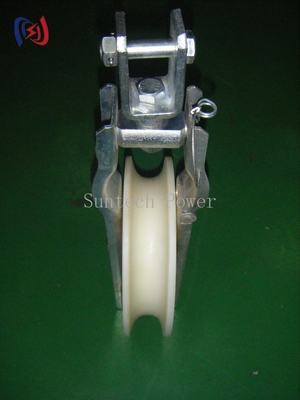 5KN - 20KN Single Sheave Stringing Block Conductor Overhead Transmission Line Tools