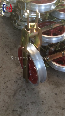 5KN - 20KN Single Sheave Stringing Block Conductor Overhead Transmission Line Tools