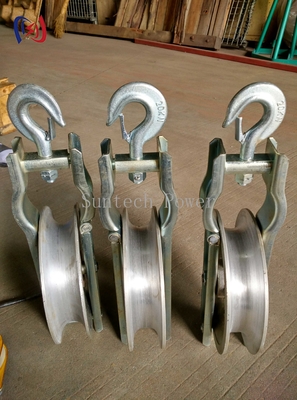 Versatile Conductor Stringing Blocks For Power Line Stringing And Tensioning Purposes
