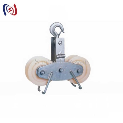 Tandem Sheave Stringing Pulley Conductor Stringing Blocks  9.5KG - 11KG