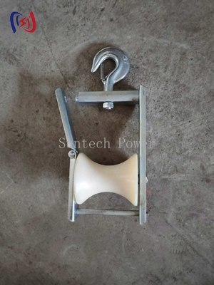 Aerial Cable 120 X 130mm  Conductor Stringing Blocks Stringing Roller Block For Overhead Line