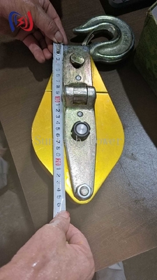 Open Type Hoisting Tackle With Light Weight And MC Nylon Wheel For Tower And Line Construction