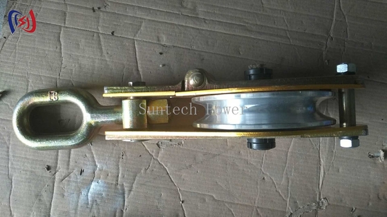 OEM Overhead Line Hoist Sheave Tackle Steel Sheaves Cable Pulley Block  Aluminium Alloy