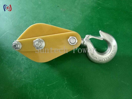 Nylon Sheave Hoist Sheave Tackle Stringing Tools 5KN - 50KN Transmission Line Tool