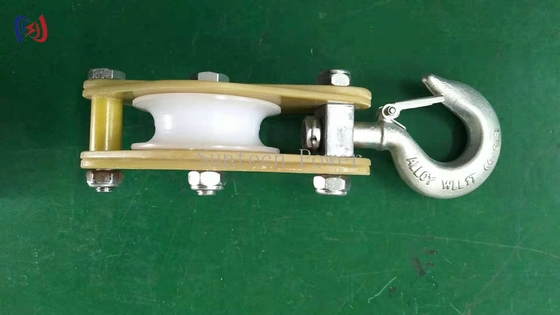 Nylon Sheave Hoist Sheave Tackle Stringing Tools 5KN - 50KN Transmission Line Tool