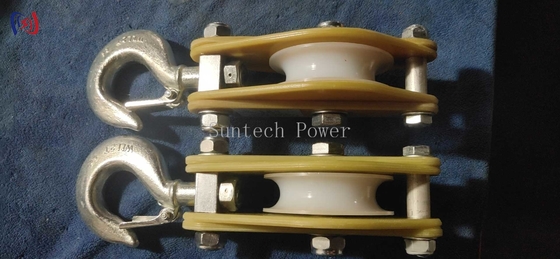Lightweight Hoisting Tackle With Hook Aluminum Alloy And MC Nylon Open Style Single Sheave Pulley Block For Heavy Lifting