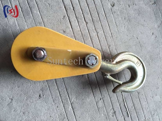 Insulated Hoisting Tackle Epoxy Resin Plate Nylon Sheave Rope Hoist Block And Tackle