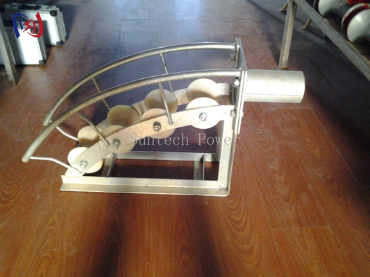 C Series Cable Pulley Roller 80 - 200mm Three Rollers Cable Entrance Protection Roller