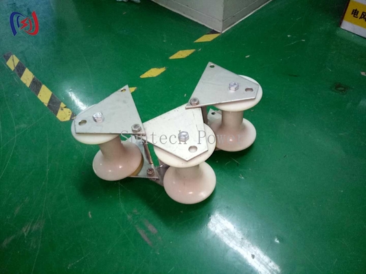 SH130S 10KN Underground Pulling Multi Sheaves Pithead Cable Roller Pulley