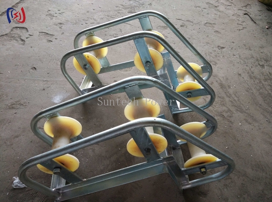 Multi-Roller Pithead Cable Pulling Rollers SHL700J3 With Rated Load 10-20KN