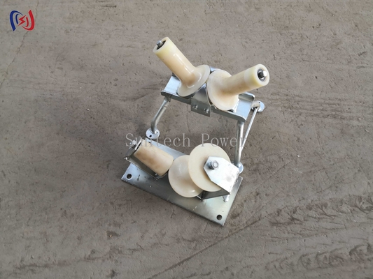Cable Turning Radius Wire Pulling Rollers V Shaped Nylon Sheave