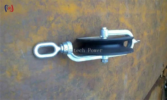 Overhead Line Round Belt Hold Down Wire Rope Pulley Wheel Transmission Stringing Blocks