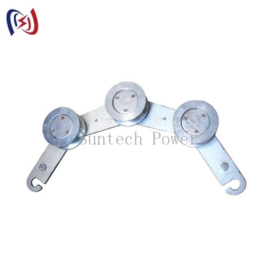 Hook Ground 4.5KG Conductor Stringing Blocks Cable Pulling Pulley For Conductor