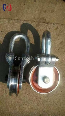 Round Cable Chain Hoisting Hooks Lifting Point Balance Block And Tackle Rope Hoist