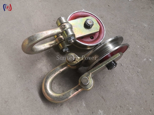 Round Cable Chain Hoisting Hooks Lifting Point Balance Block And Tackle Rope Hoist