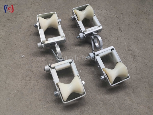 Exchanging Overhead Grounding Wire Opgw Stringing Double Sheave Block