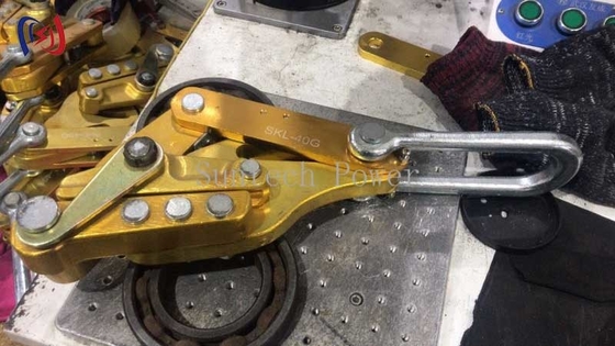 80KN Aluminum Alloy Come Along Clamp Conductor Gripper For Transmission Line