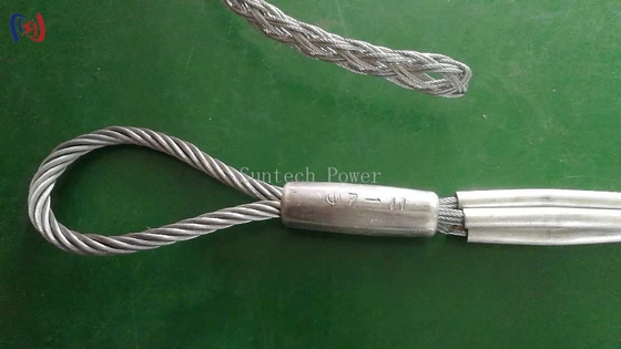 10 - 25KN Ground Wire OPGW Stringing Tools  Mesh Sock Joints Transmission Line Tool