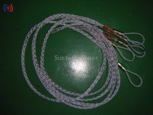 10 - 25KN Ground Wire OPGW Stringing Tools  Mesh Sock Joints Transmission Line Tool