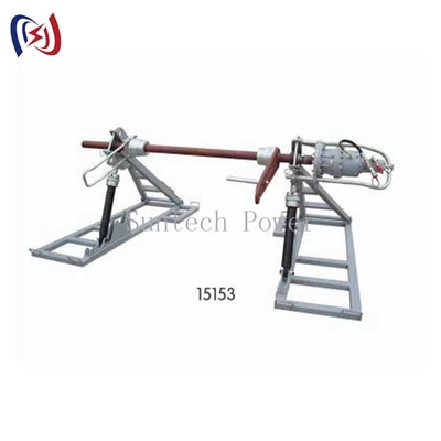 1250 - 2240mm Hydraulic Conductor Drum Stand For Construction Safety