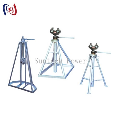 Mechanical Green  Hydraulic Cable Drum Stand Reel Stand Galvanised 10KN - 50KN