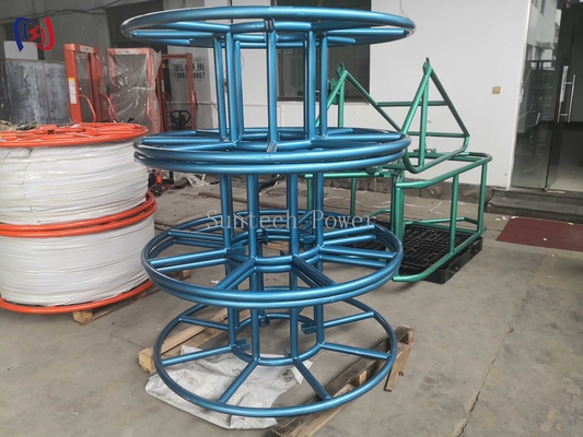 Overhead Line Rope Reel And Stand Tensioner Electrical Cable Reel Stands