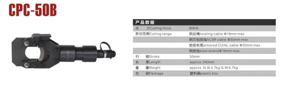 Split Type 80KN Hydraulic Cable Cutter Hydraulic Crimping Tools 160mm