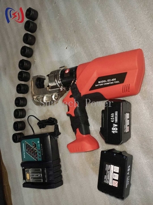 Battery Powered Hydraulic Crimping Pliers 60KN  - 250KN Hydraulic Terminal Crimper