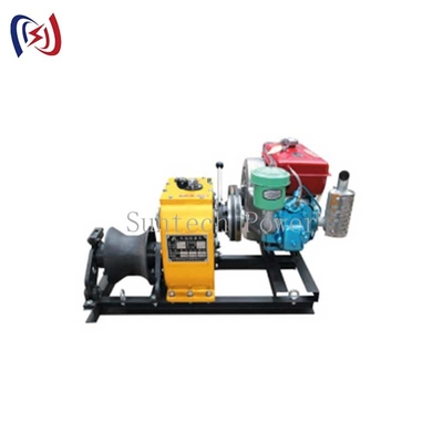 5 - 21RPM Powered Winch 3 - 9M/Min Belt Drive Diesel Engine