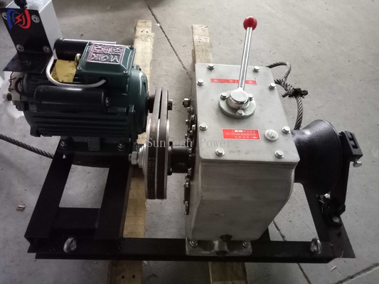 108KG 160KG Powered Winch Belt Drive Electromotor Transmission Line Stringing Tools