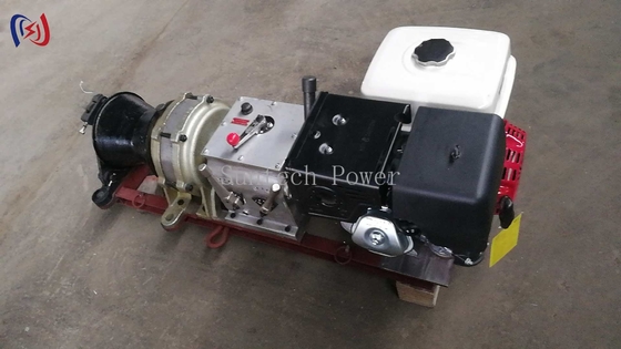 4M/Min - 24M/Min Fast Powered Cable Winch Machine Gasoline Shaft Drive Engine