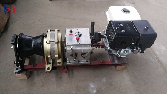 4M/Min - 24M/Min Fast Powered Cable Winch Machine Gasoline Shaft Drive Engine