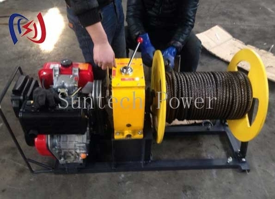 6.5-16RPM Cable Pulling Winch Electric Cable Winch Puller Transmission Line Stringing Tools
