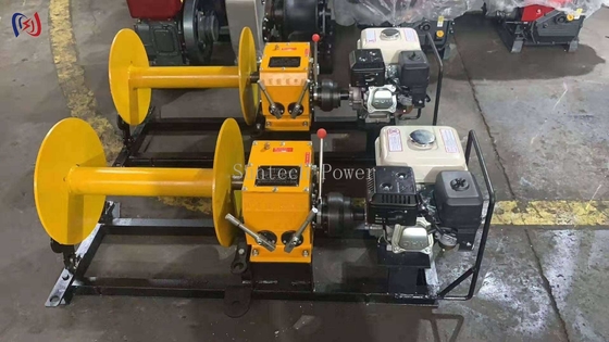 6.5-16RPM Cable Pulling Winch Electric Cable Winch Puller Transmission Line Stringing Tools