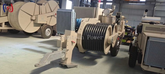 25-350KN Overhead Line Stringing Equipment Hydraulic Cable Puller