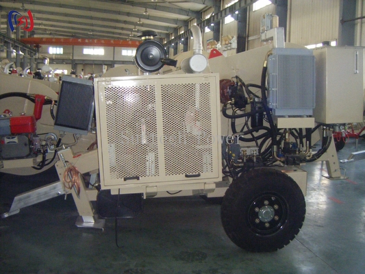 Hydraulic Traction Overhead Line Stringing Equipment Force Speed Stepless Adjustable