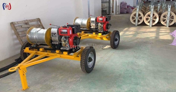 Customized Cable Reel Trailer Cable Drum Trailer High Load Bearing Capacity 2360mm