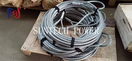 Transimission Line Pilot Steel Wire Rope Galvanized Anti Twisting Braided Steel Cable