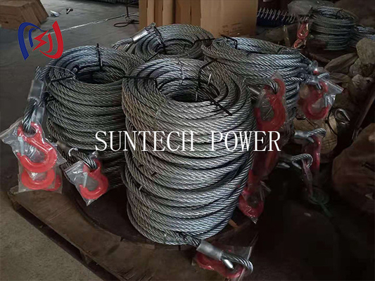 Transimission Line Pilot Steel Wire Rope Galvanized Anti Twisting Braided Steel Cable