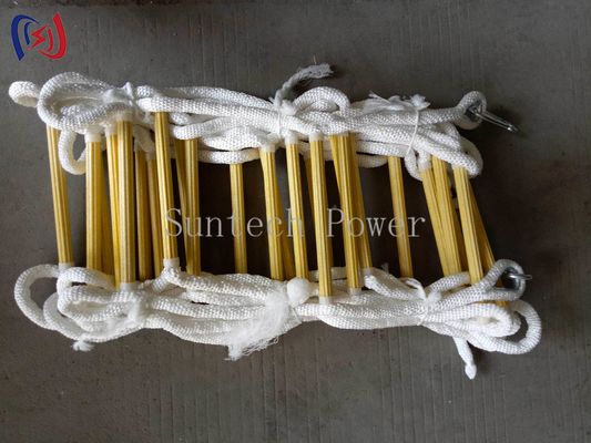Heavy Duty Insulated Rope Ladder With Non Conductive Coating For Shock Protection​